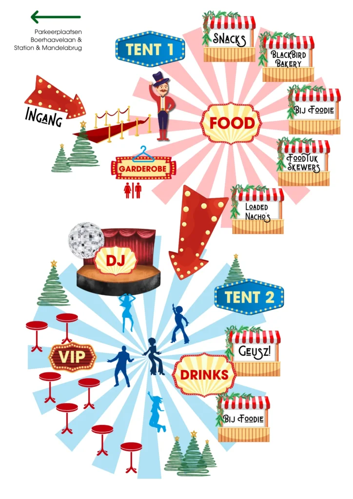 Santa's Circus Zoetermeer - plattegrond
